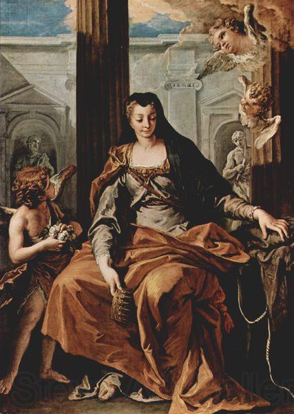 Sebastiano Ricci Elisabeth von Ungarn Norge oil painting art